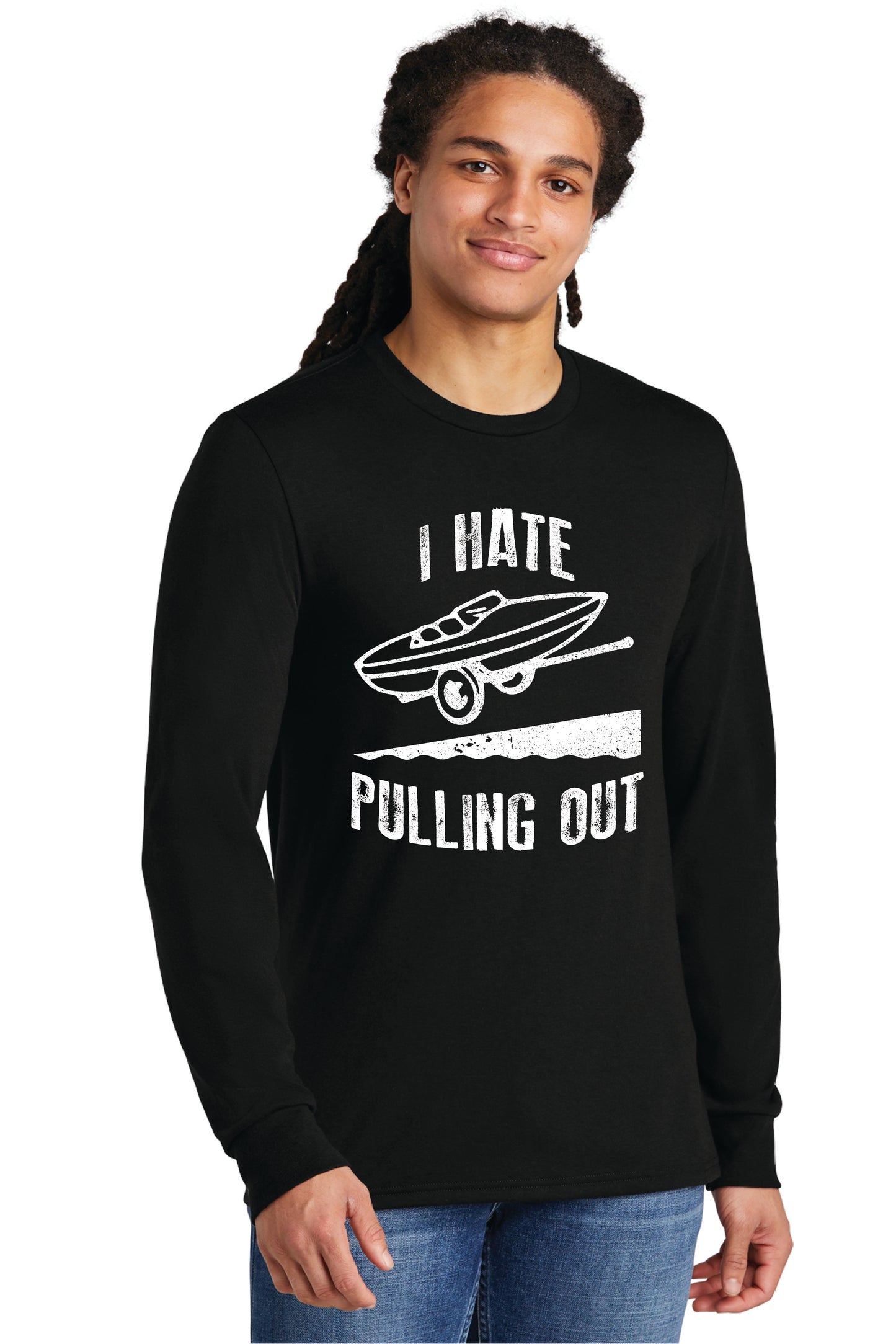 I HATE PULLING OUT DM132 District ® Perfect Tri ® Long Sleeve Tee 7