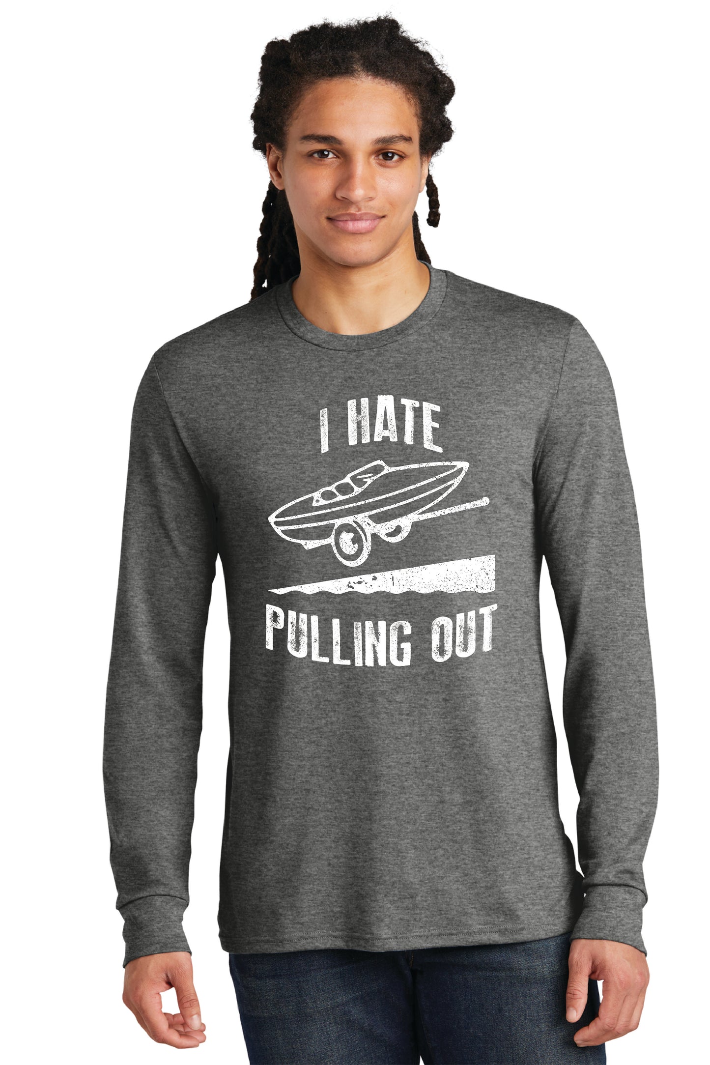 I HATE PULLING OUT DM132 District ® Perfect Tri ® Long Sleeve Tee 7