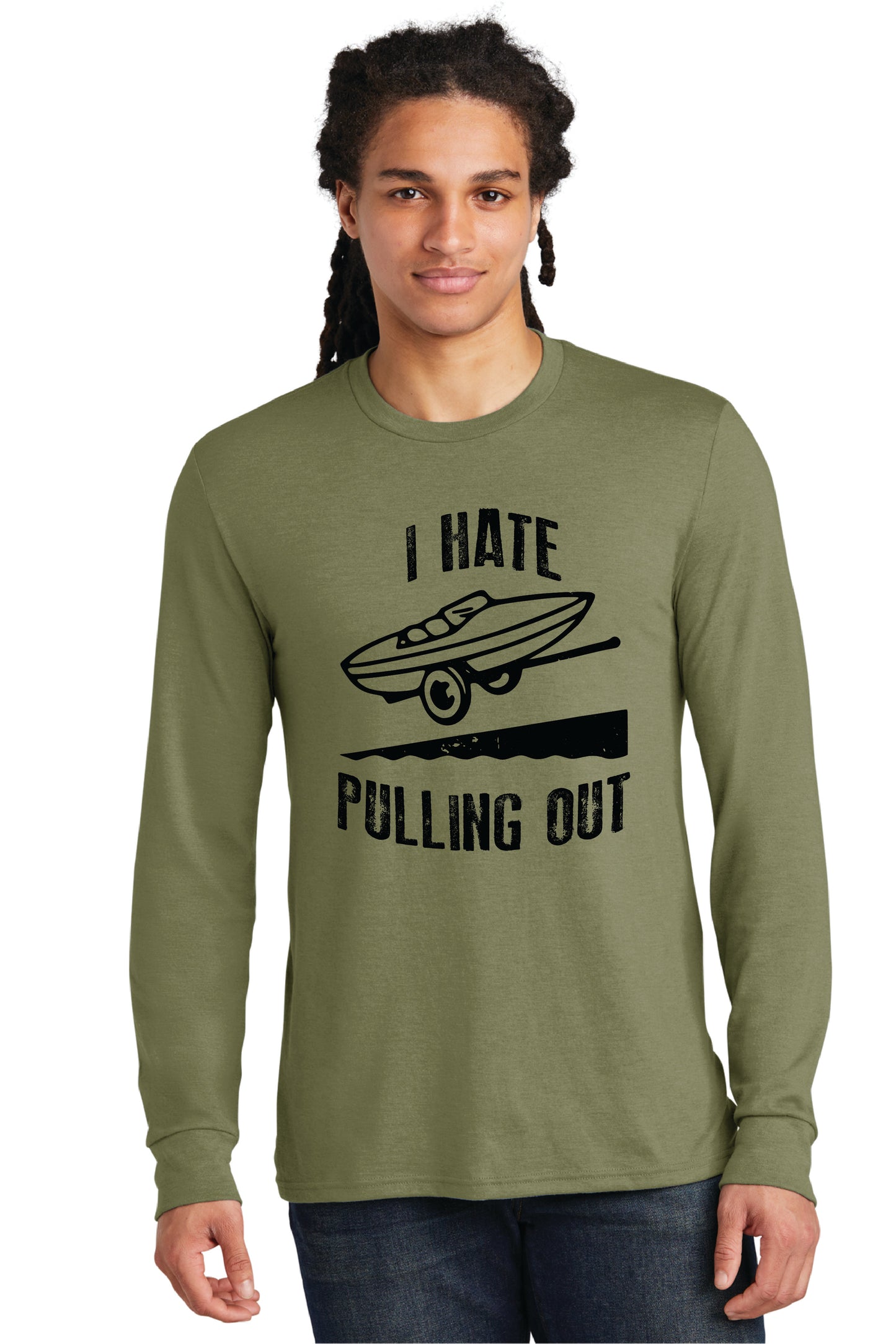I HATE PULLING OUT DM132 District ® Perfect Tri ® Long Sleeve Tee 7