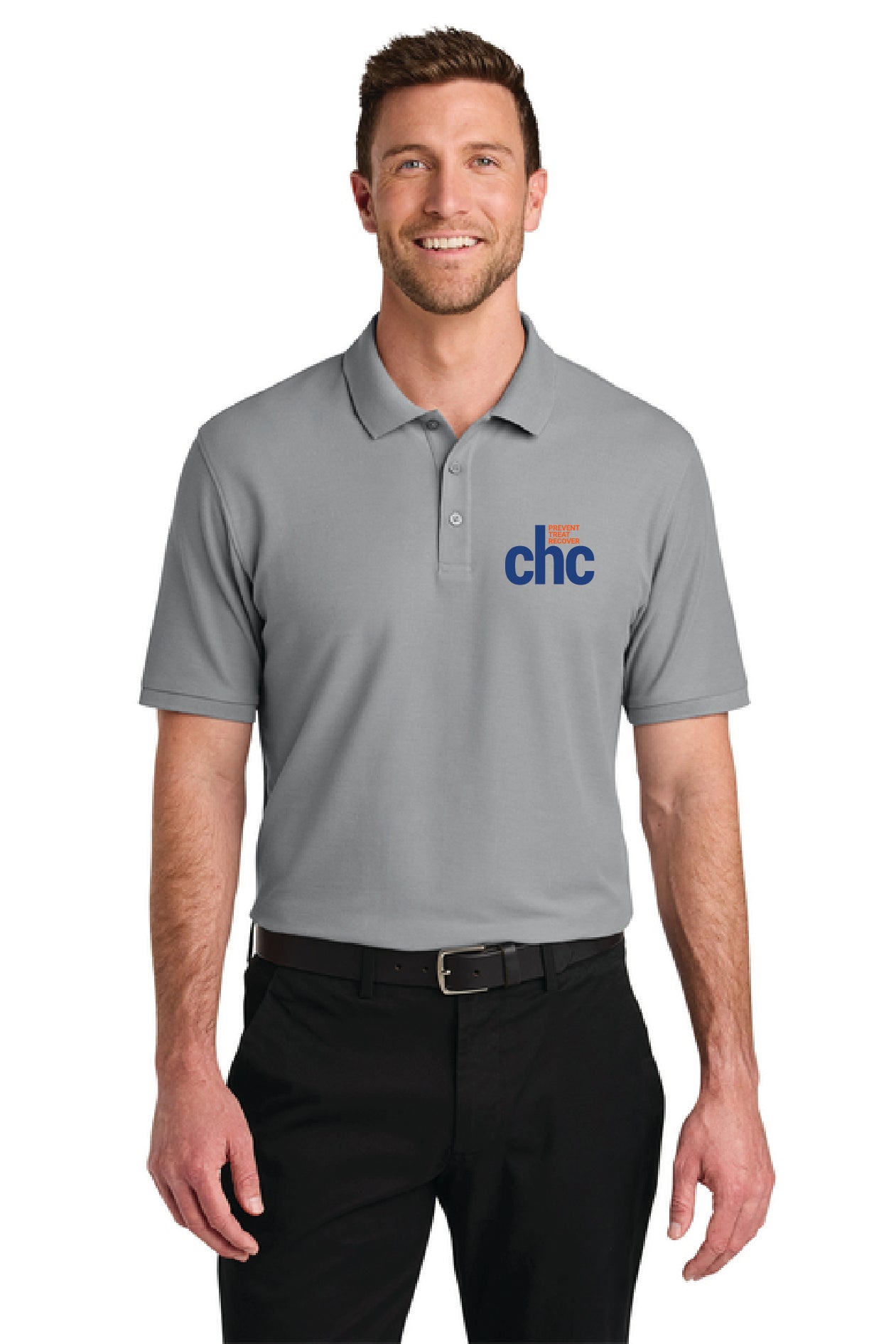 K200 Port Authority® Wearever Signature Pique Polo EMB CHC-18