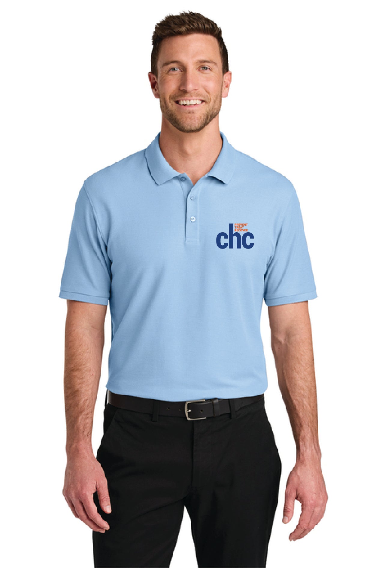 K200 Port Authority® Wearever Signature Pique Polo EMB CHC-18