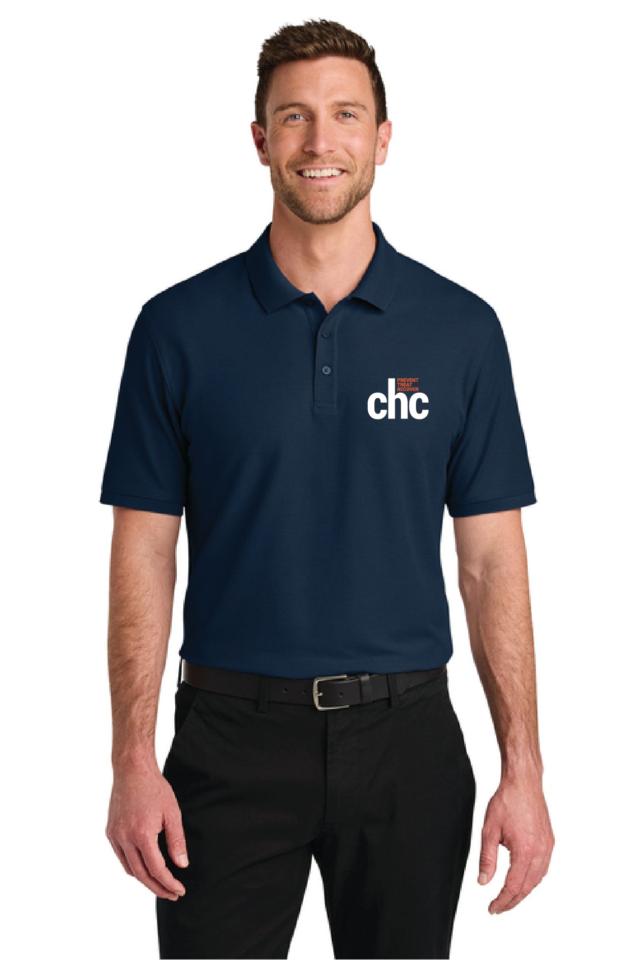 K200 Port Authority® Wearever Signature Pique Polo EMB CHC-18