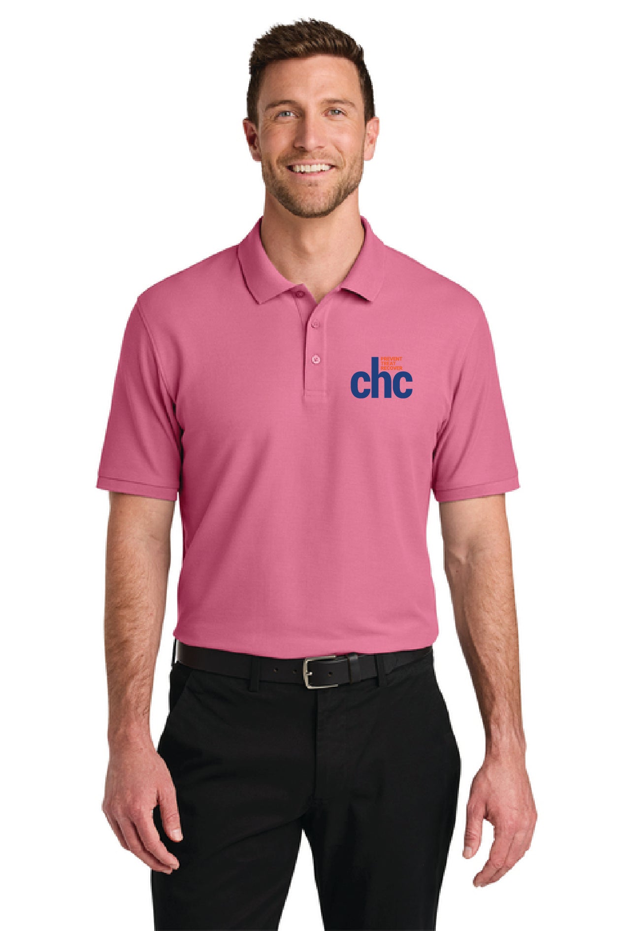 K200 Port Authority® Wearever Signature Pique Polo EMB CHC-18
