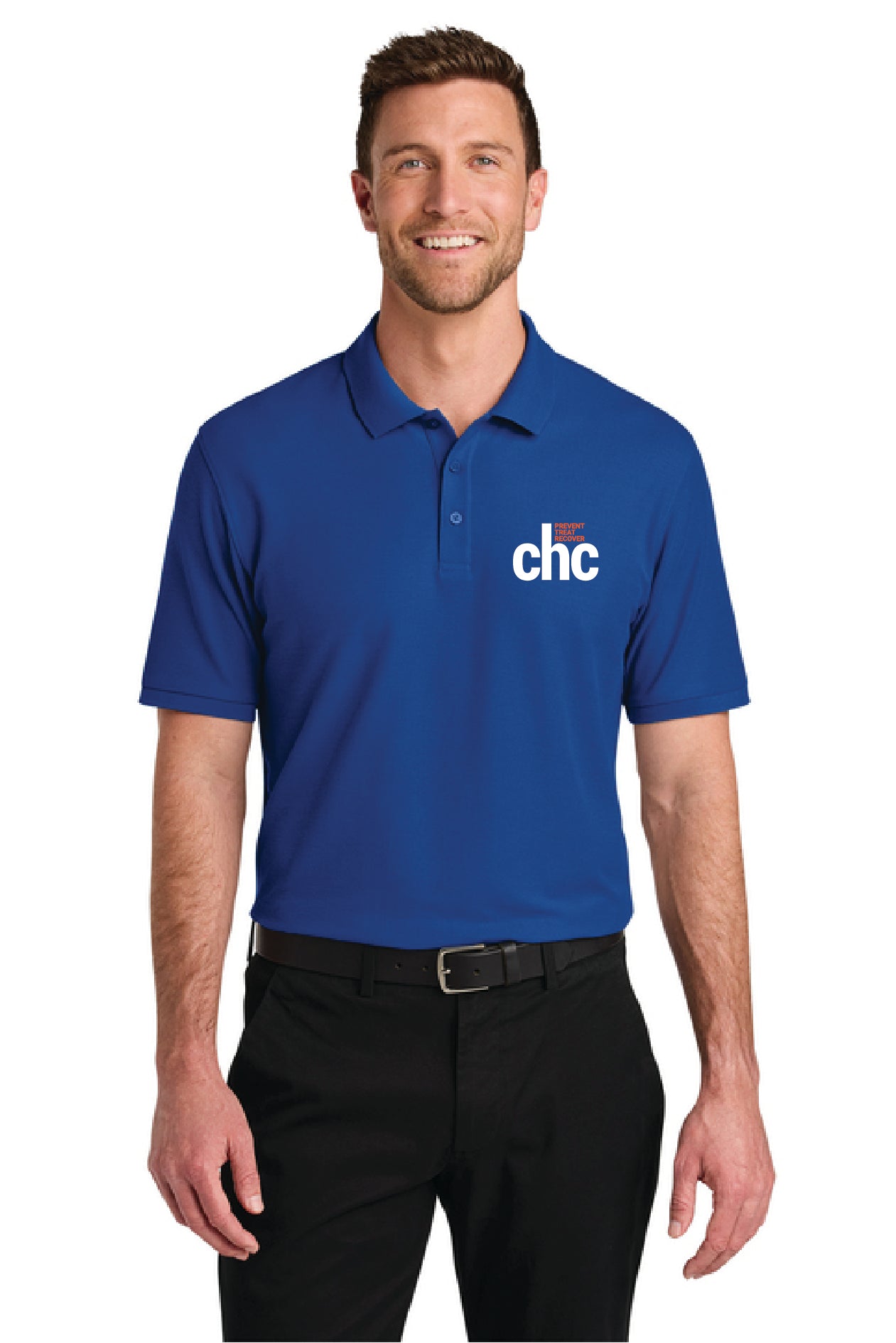 K200 Port Authority® Wearever Signature Pique Polo EMB CHC-18
