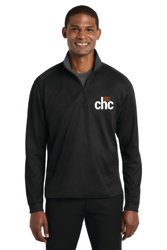 K805 Port Authority® Vertical Texture 1/4-Zip Pullover EMB CHC-26