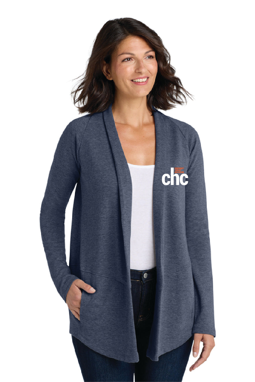 L807 Port Authority® Women's Interlock Cardigan EMB-CHC-13
