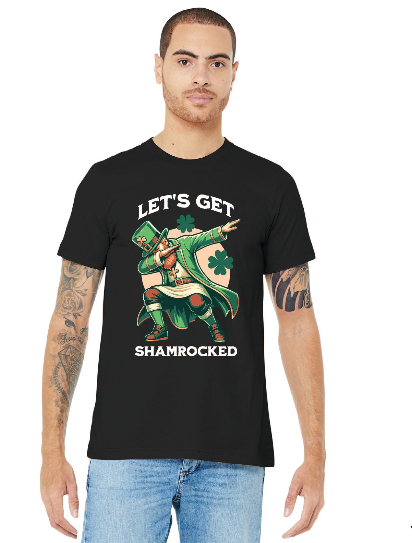 LETS GET SHAMROCKED BC3001 BELLA+CANVAS ® Unisex Jersey Short Sleeve Tee SPD 2