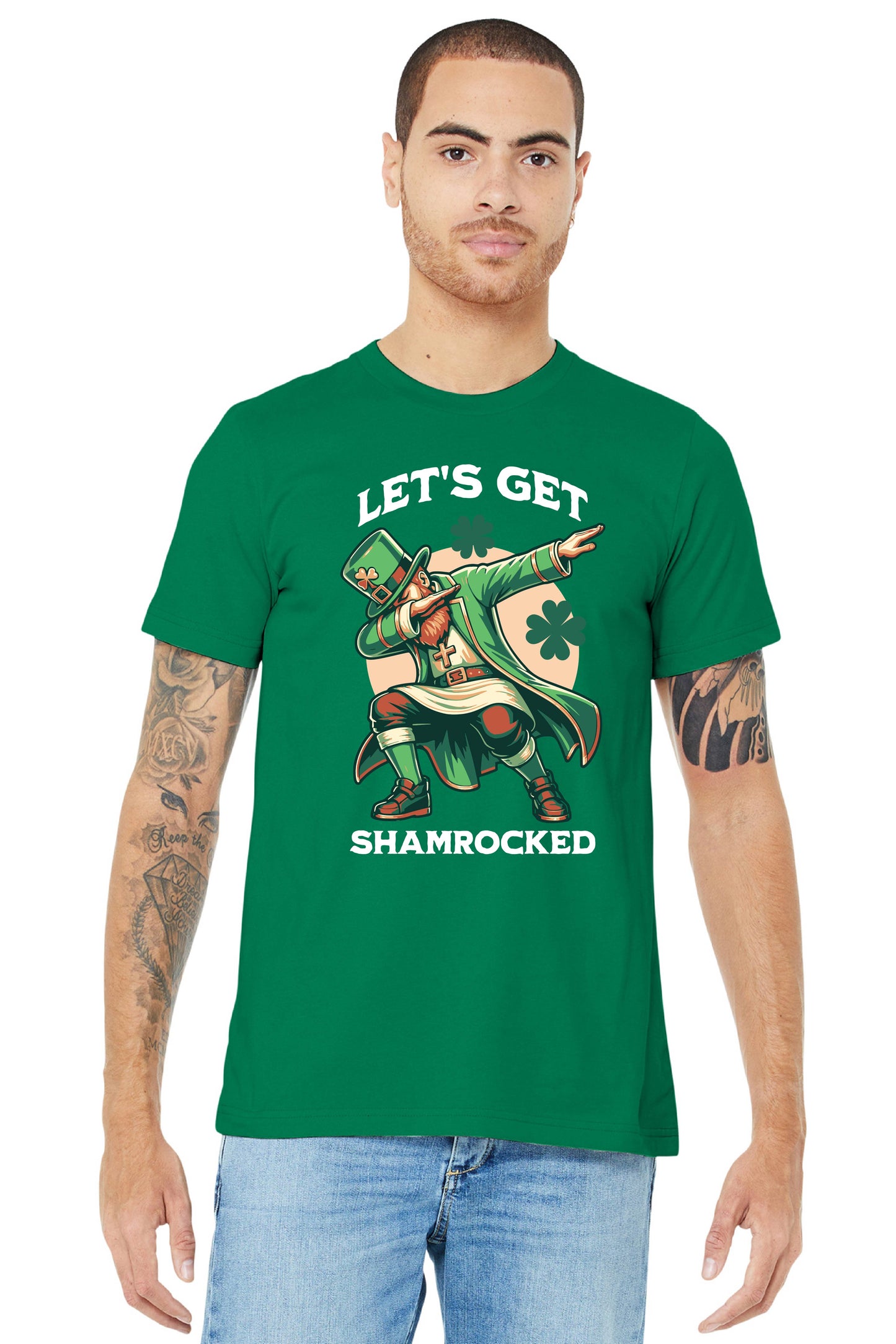 LETS GET SHAMROCKED BC3001 BELLA+CANVAS ® Unisex Jersey Short Sleeve Tee SPD 2