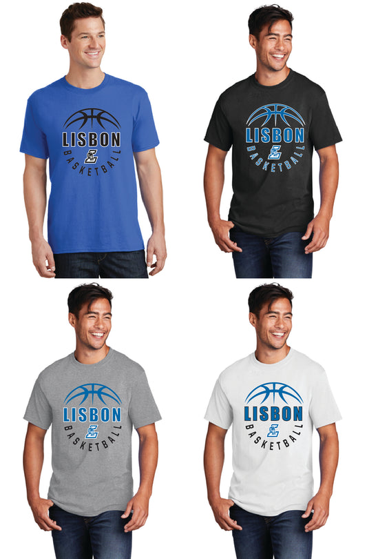 Lisbon Blue Devils Basketball PC55 Port & Company® Core Blend Tee 2