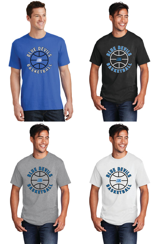 Lisbon Blue Devils Basketball PC55 Port & Company® Core Blend Tee 5