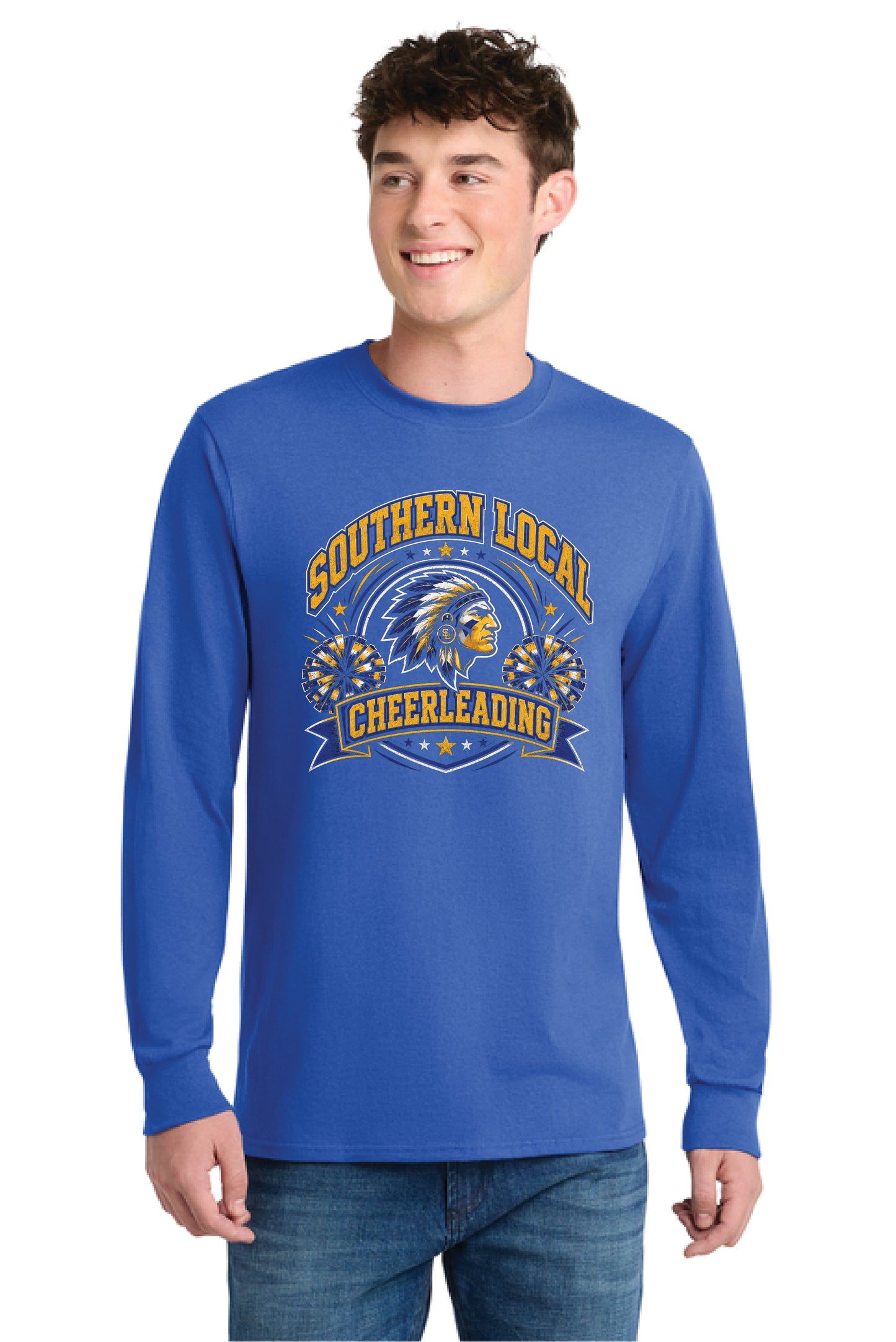 SL CHEER PC55LS Port & Co® Long Sleeve Core Blend Tee 3