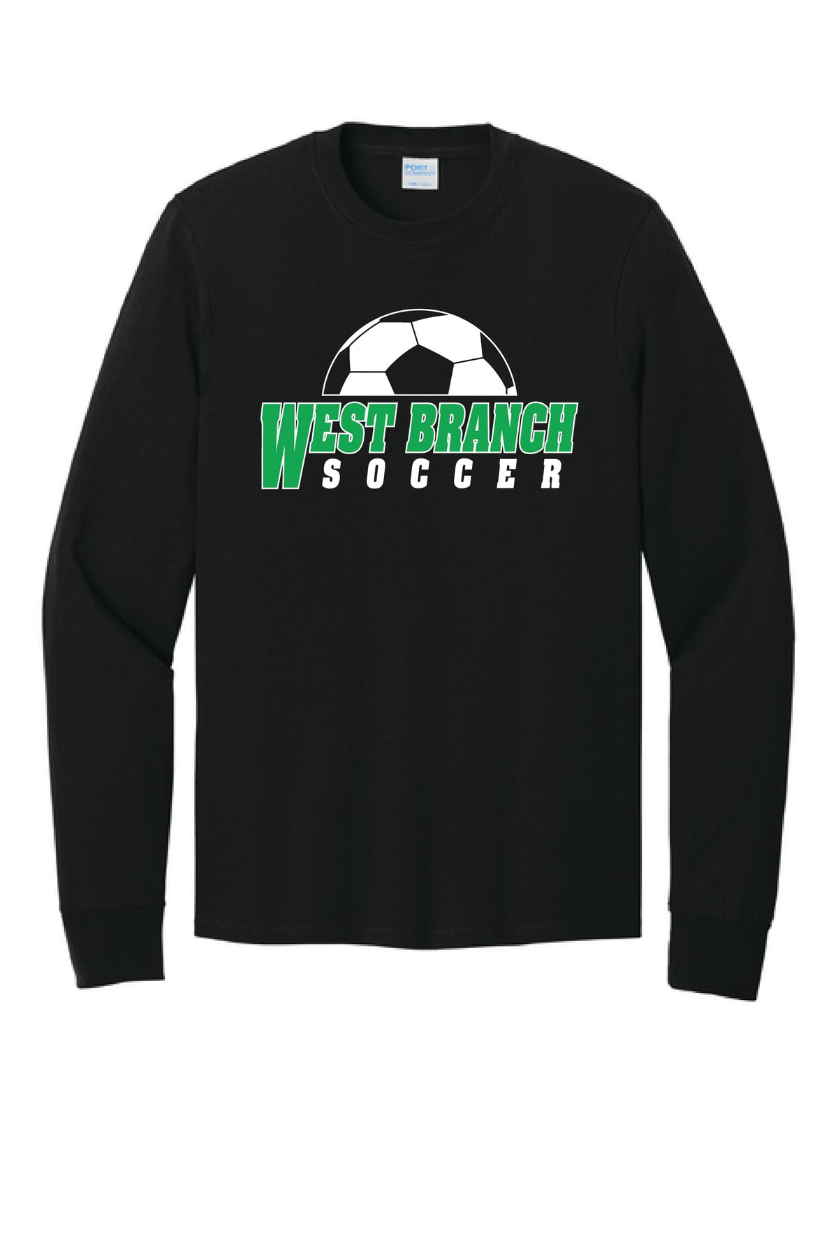 WB SOCCER PC54LS Port & Co® Long Sleeve Core Cotton Tee 1