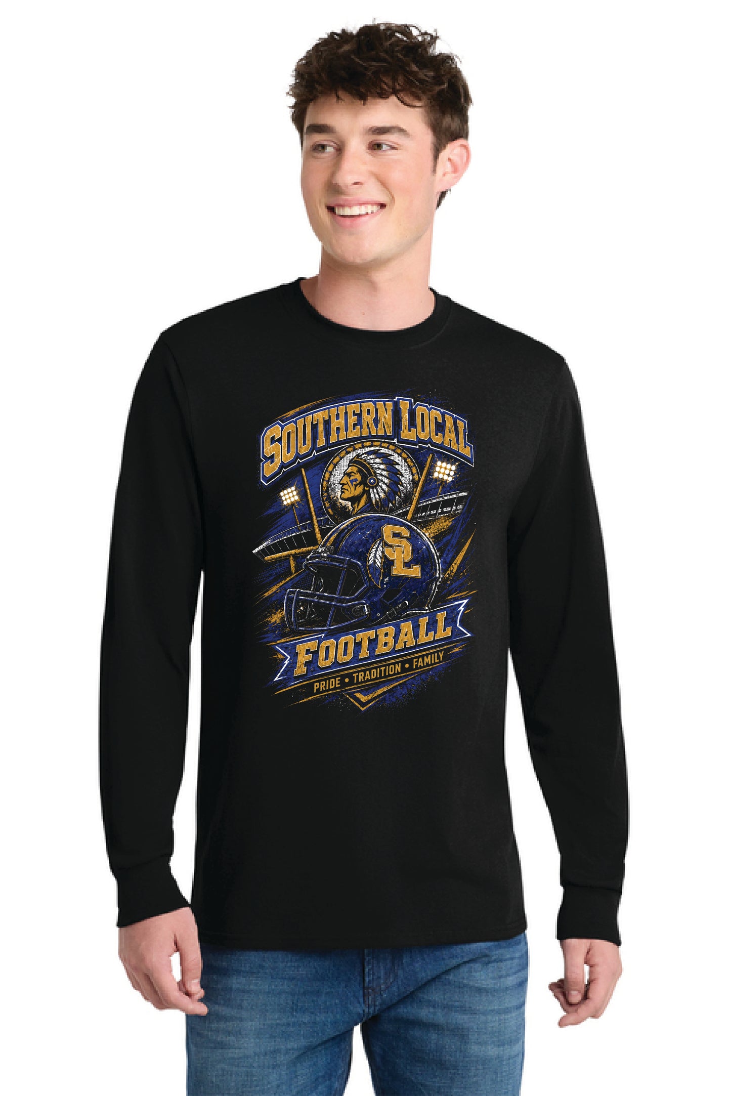 SL FOOTBALL PC55LS Port & Co® Long Sleeve Core Blend Tee 2