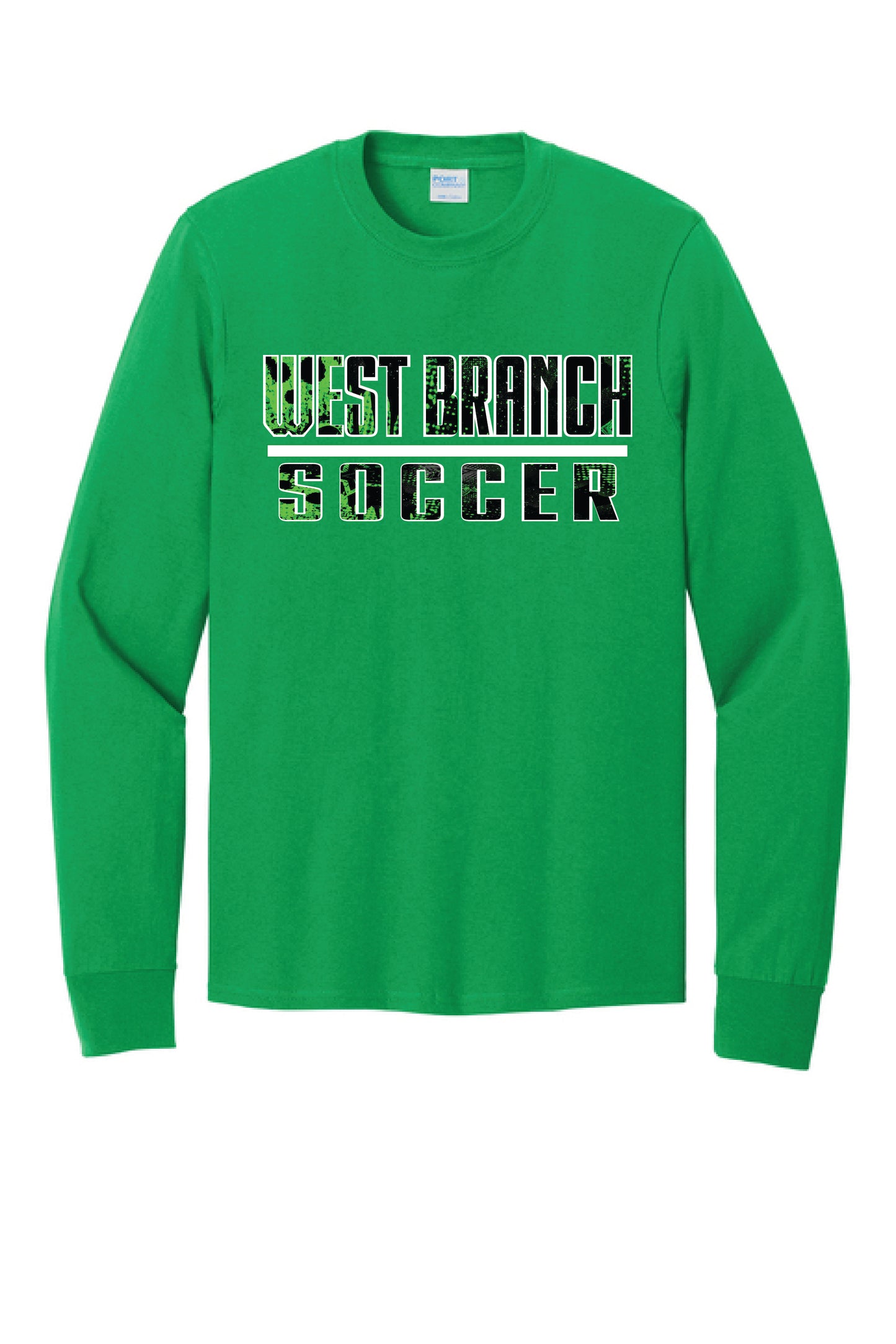 WB SOCCER SPLATTER PC54LS Port & Co® Long Sleeve Core Cotton Tee 7