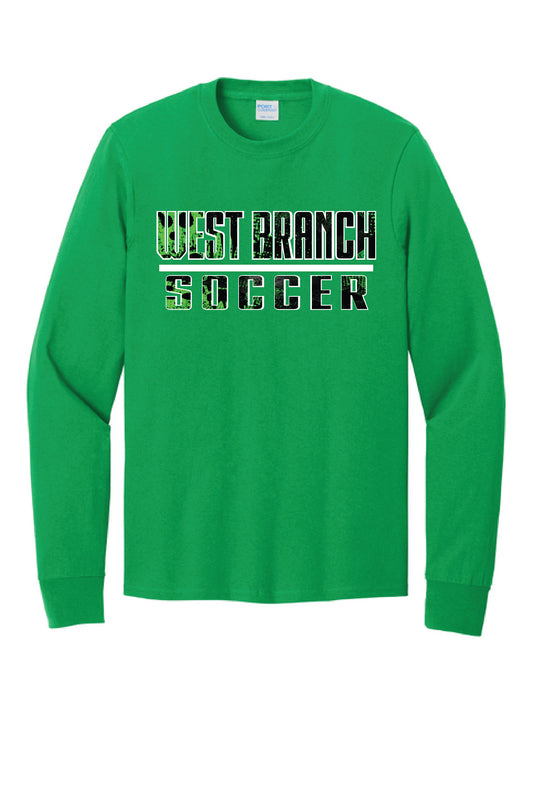 WB SOCCER SPLATTER PC54LS Port & Co® Long Sleeve Core Cotton Tee 7
