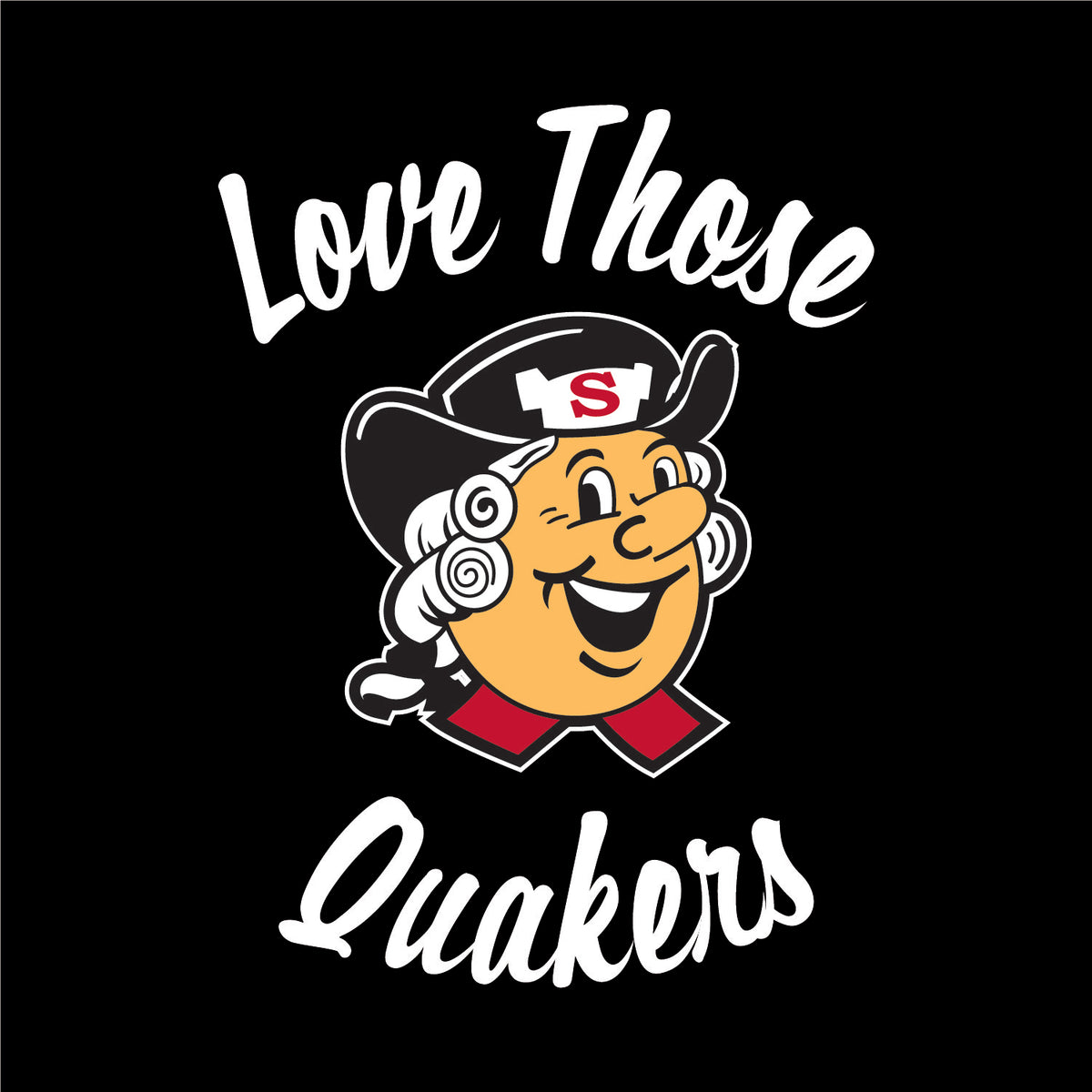 Quaker Merch LOVE THOSE QUAKERS QUAKER SAM DM130 District ® Perfect Tri ® Tee 1 ...