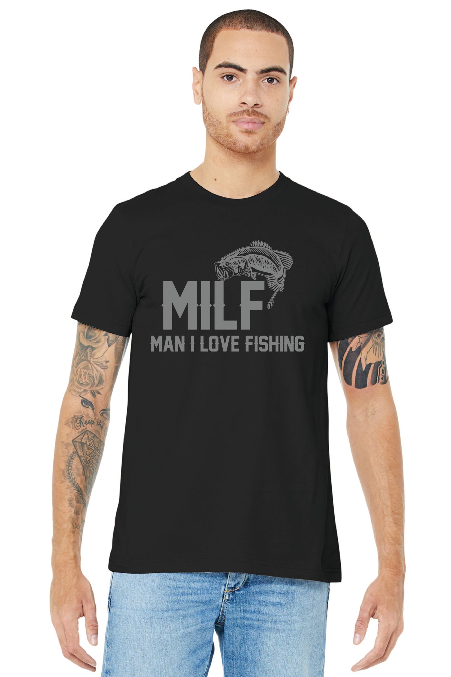 MAN I LIKE TO FISH BC3001 BELLA+CANVAS ® Unisex Jersey Short Sleeve Tee 4