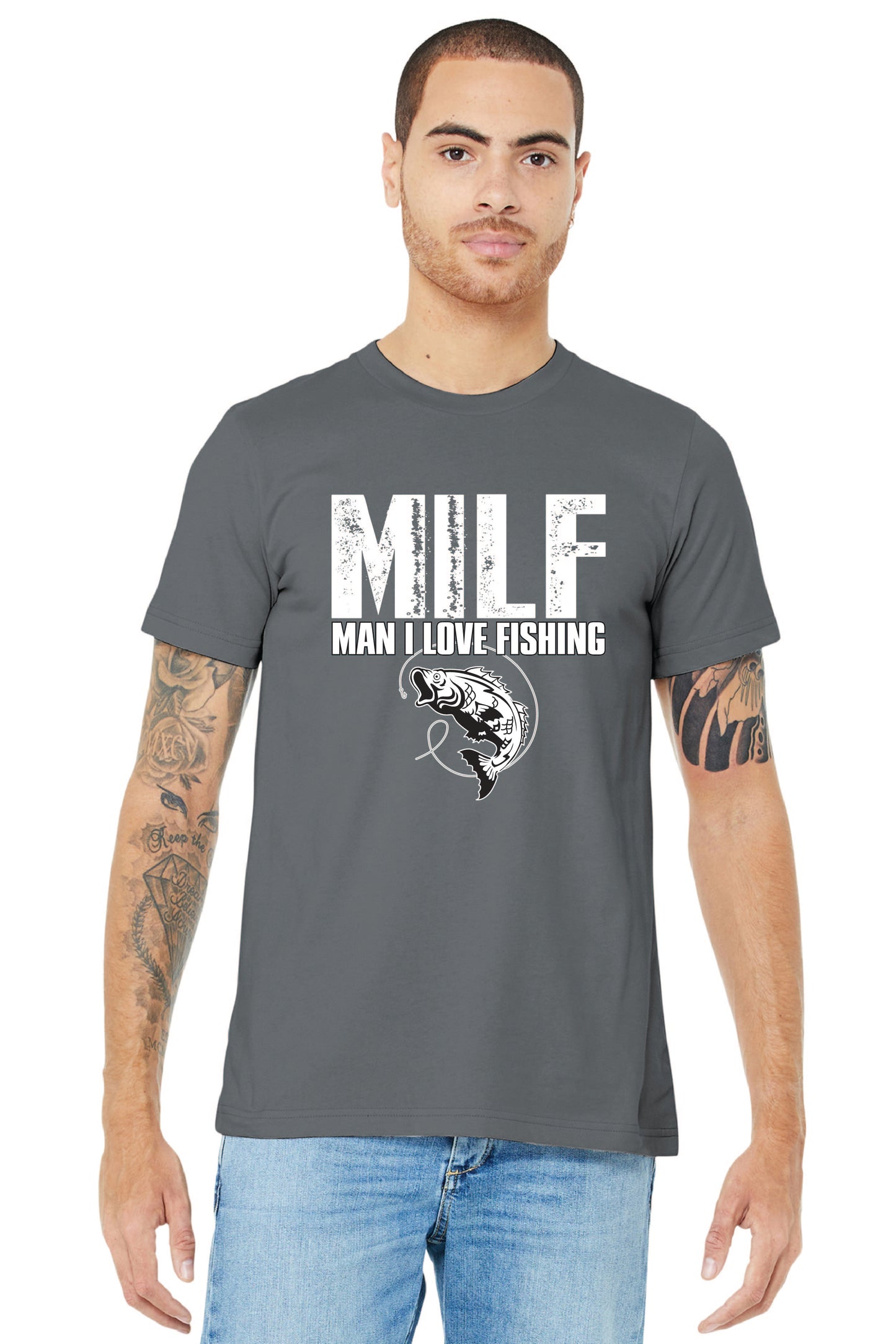 MAN I LIKE TO FISH BC3001 BELLA+CANVAS ® Unisex Jersey Short Sleeve Tee 5