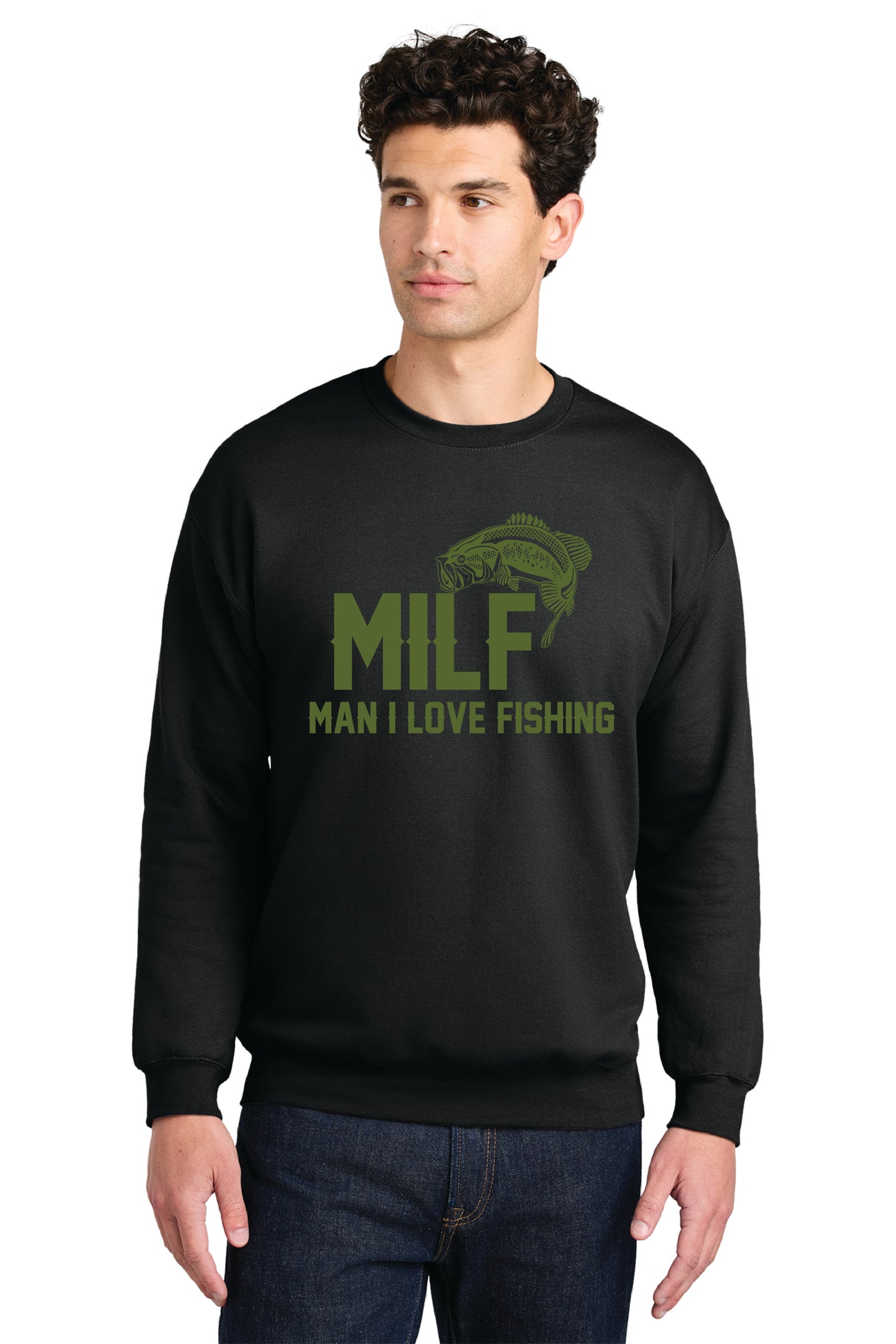 MAN I LIKE FISHING SF000 Gildan® Softstyle® Crewneck Sweatshirt 4