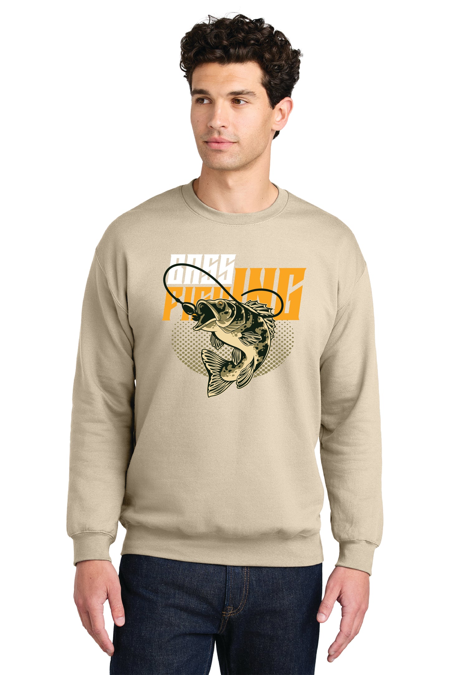 BASS FISHING SF000 Gildan® Softstyle® Crewneck Sweatshirt 6