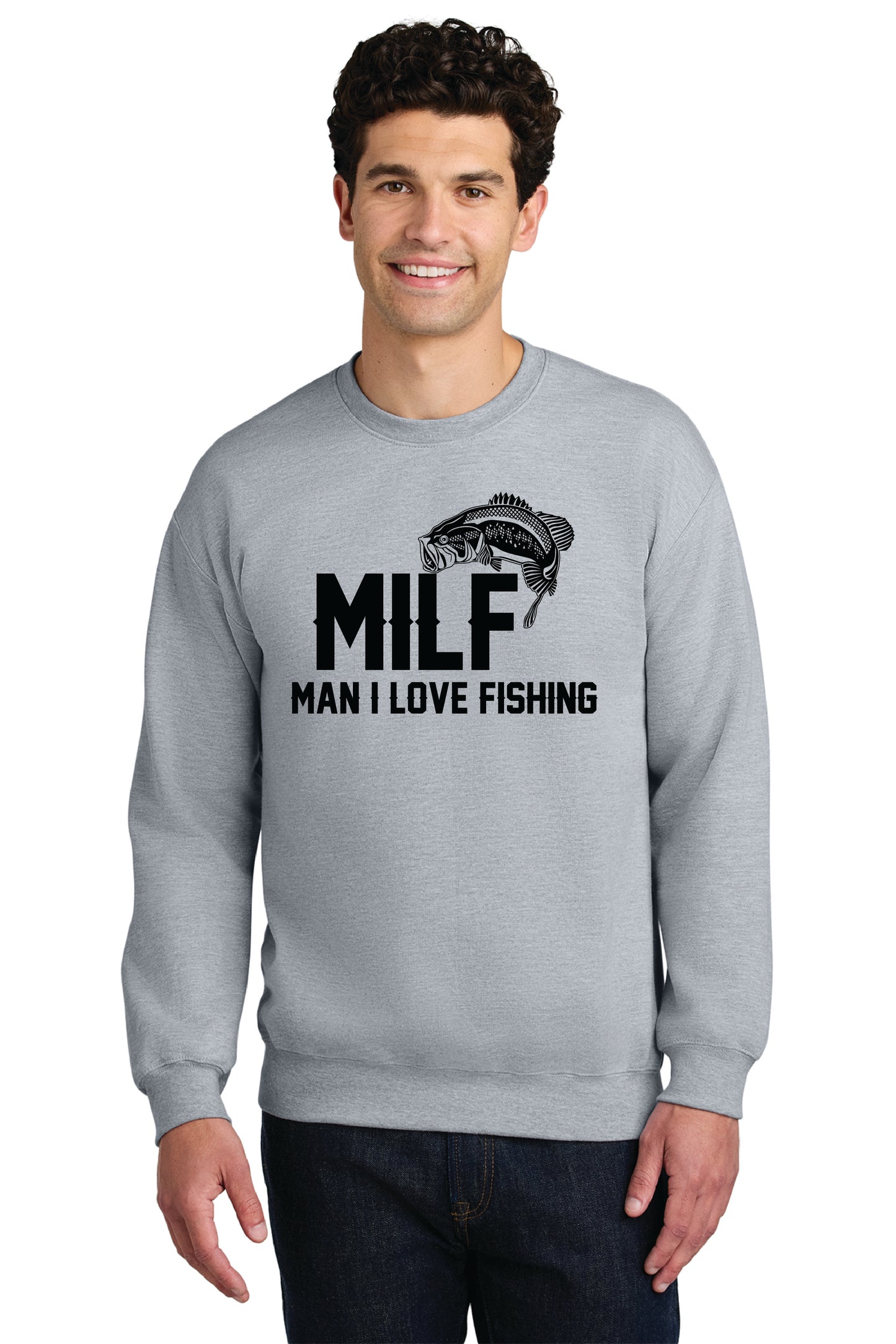 MAN I LIKE FISHING SF000 Gildan® Softstyle® Crewneck Sweatshirt 4