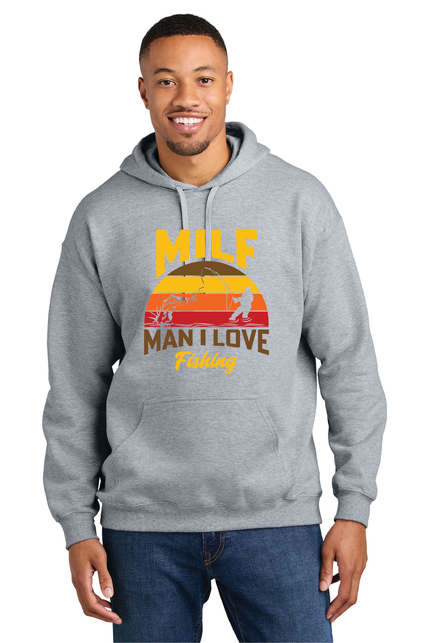 MAN I LIKE FISHING SF500 Gildan® Softstyle® Pullover Hooded Sweatshirt 3