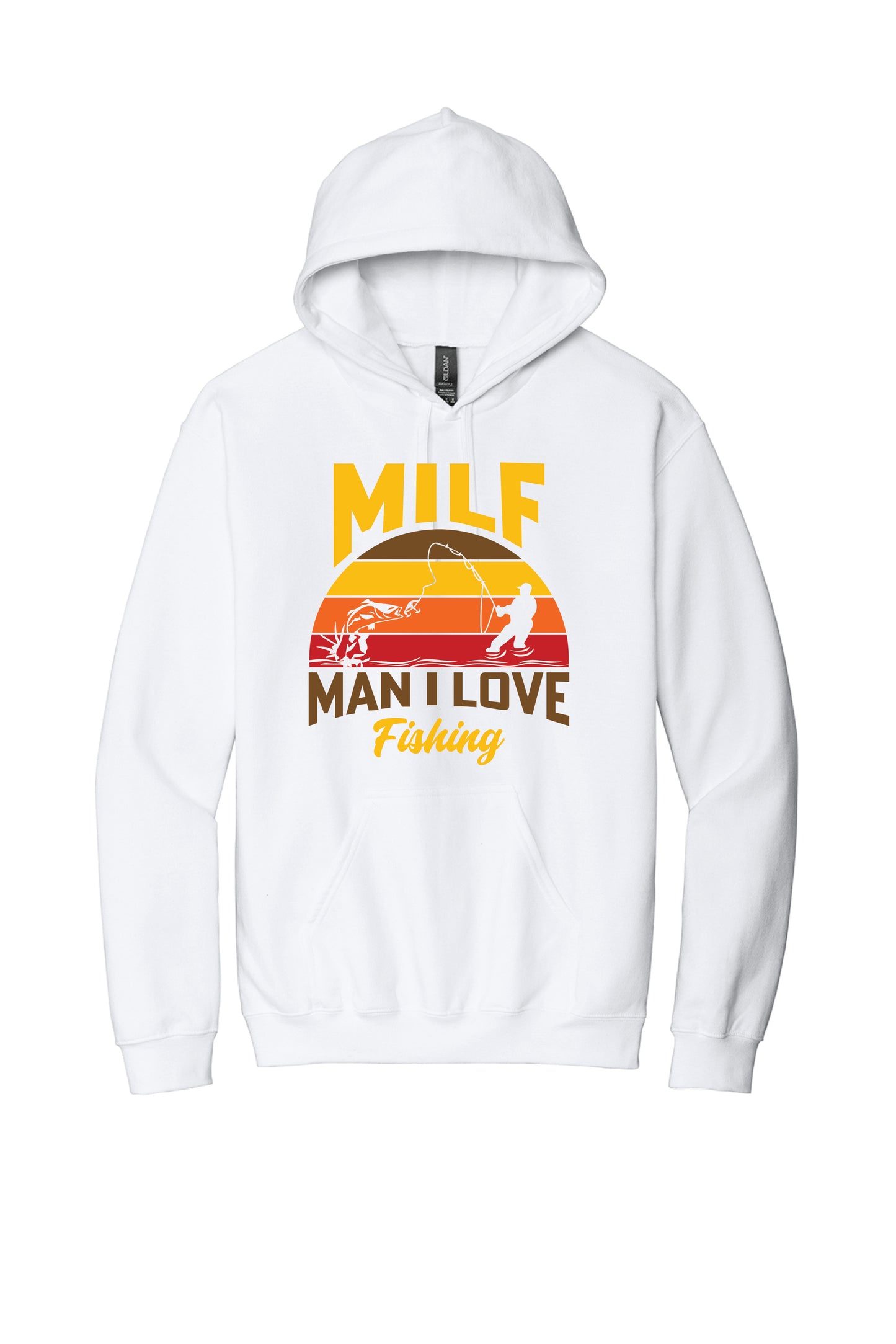 MAN I LIKE FISHING SF500 Gildan® Softstyle® Pullover Hooded Sweatshirt 3