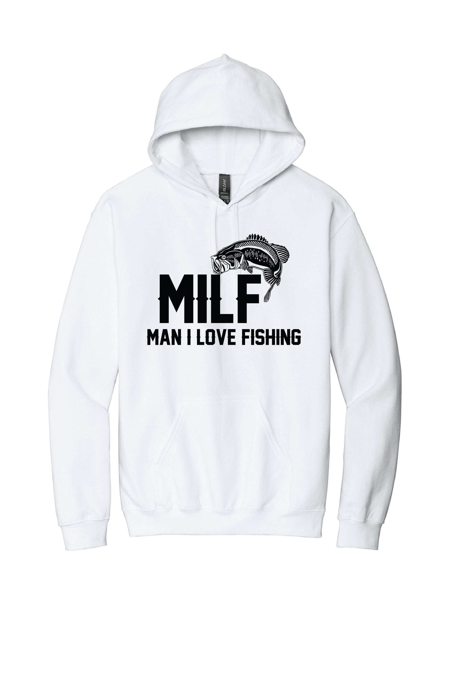 MAN I LIKE FISHING SF500 Gildan® Softstyle® Pullover Hooded Sweatshirt 4