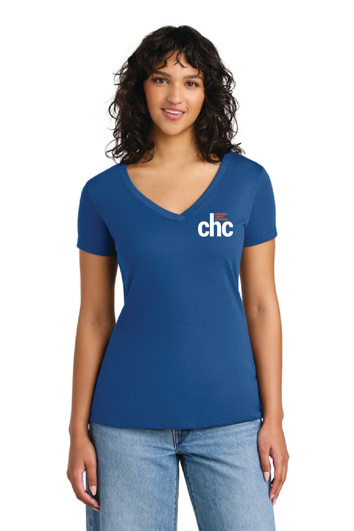 NL1540 Next Level Apparel® Women’s Ideal V-Neck Tee SP CHC-3