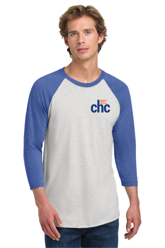 NL6051 Next Level Apparel® Adult Tri-Blend 3/4-Sleeve Raglan Tee SP CHC-9