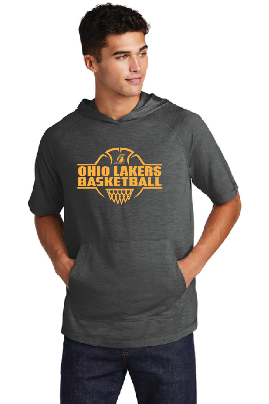 OHIO LAKERS BASKETBALL ST404 Sport-Tek ® PosiCharge ® Tri-Blend Wicking Short Sleeve Hoodie OL-2