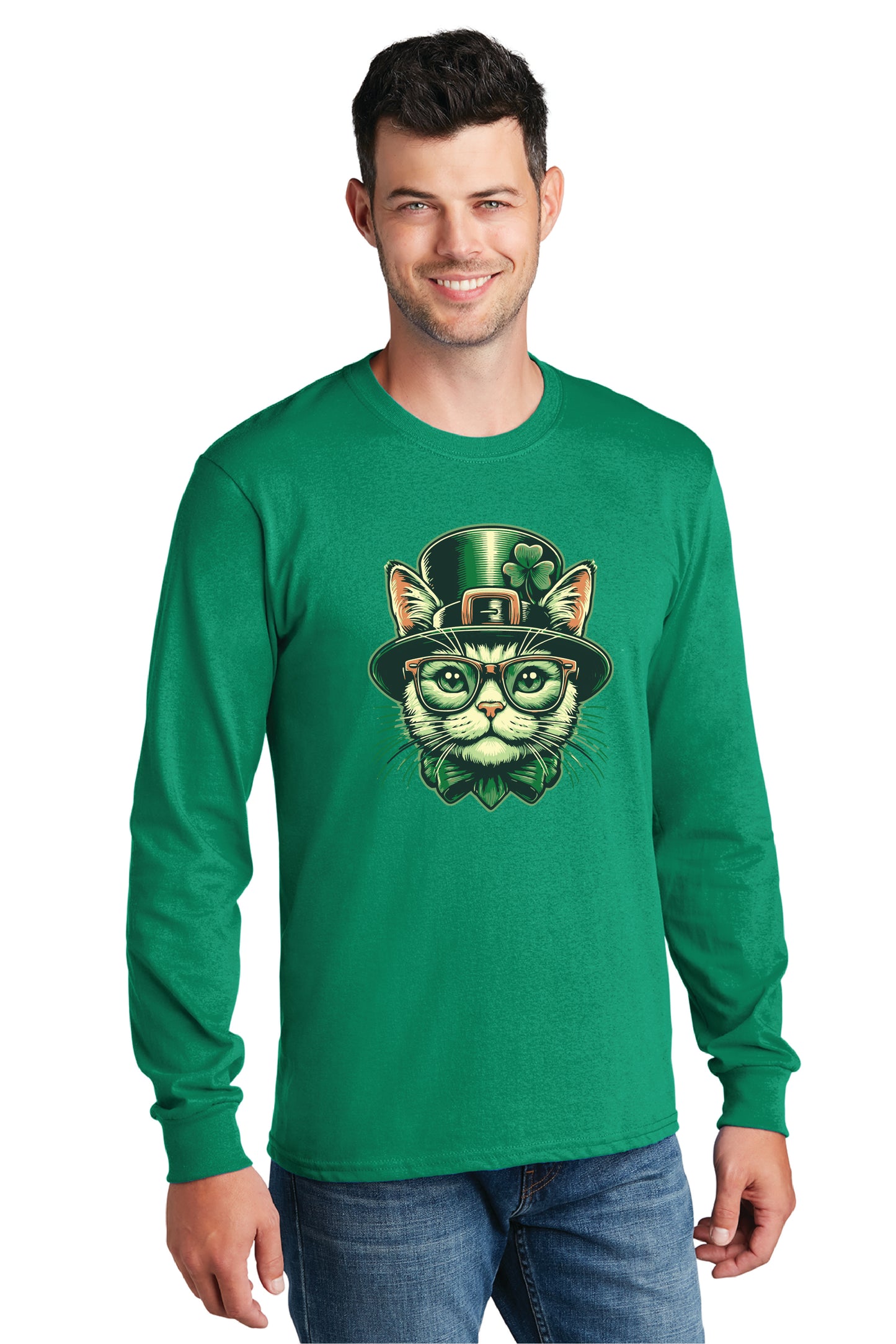 PADDY CAT PC54LS Port & Company® Long Sleeve Core Cotton Tee 7