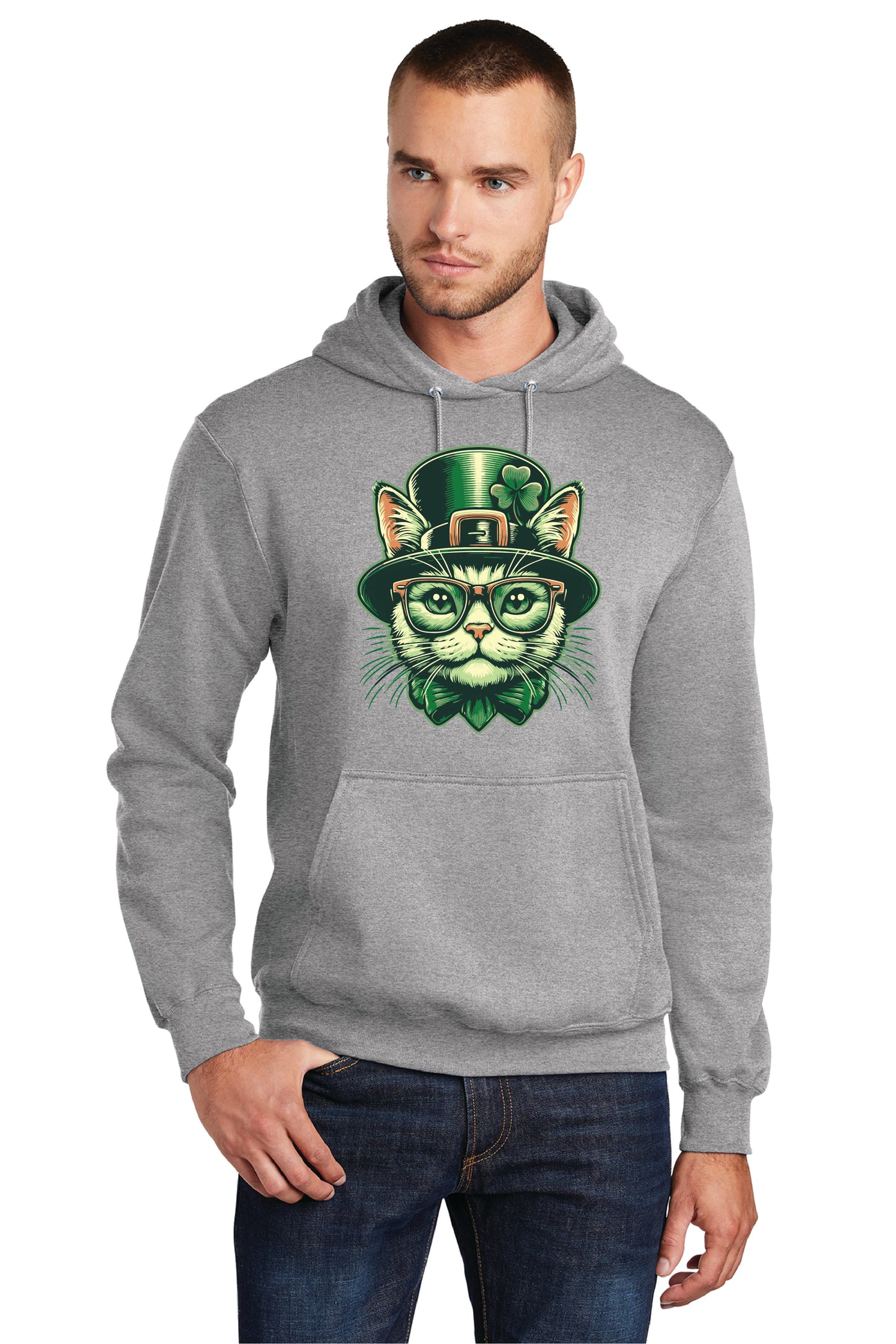 PADDY CAT PC78H Port & Company® Core Fleece Pullover Hooded Sweatshirt 7