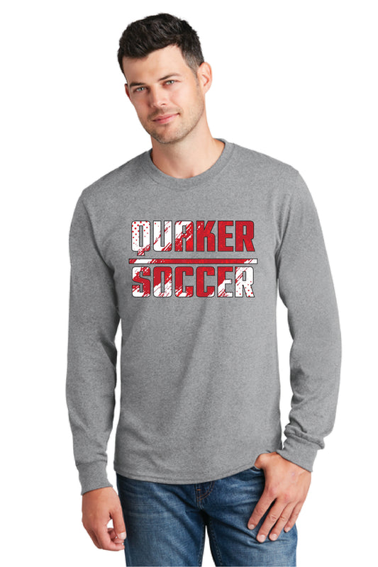 SALEM QUAKERS SOCCER PC54LS Port & Company® Long Sleeve Core Cotton Tee 8
