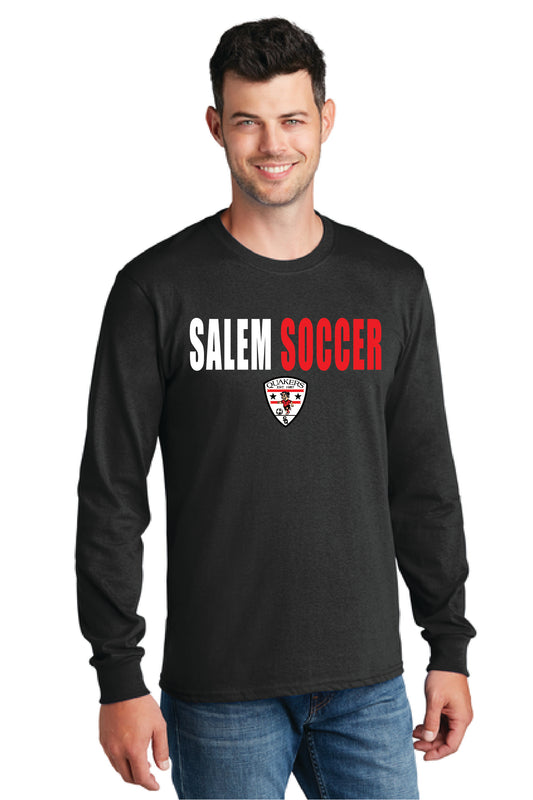 SALEM QUAKERS SOCCER PC54LS Port & Company® Long Sleeve Core Cotton Tee 10