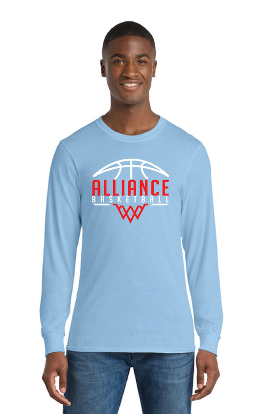 ALLIANCE AVIATORS Basketball PC55LS Port & Company® Long Sleeve Core Blend Tee 7
