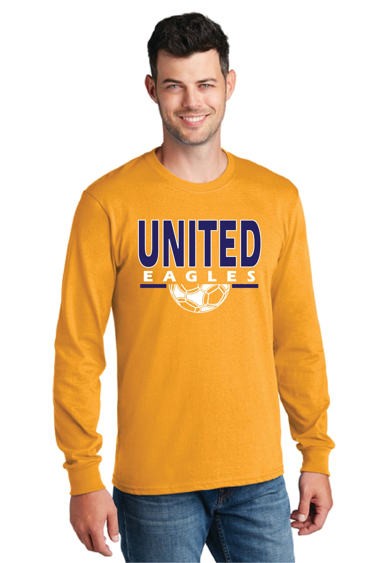 UNITED EAGLES SOCCER PC54LS Port & Company® Long Sleeve Core Cotton Tee 2