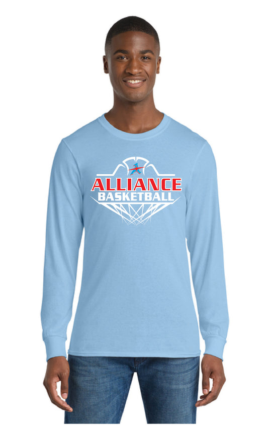 ALLIANCE AVIATORS Basketball PC55LS Port & Company® Long Sleeve Core Blend Tee 8