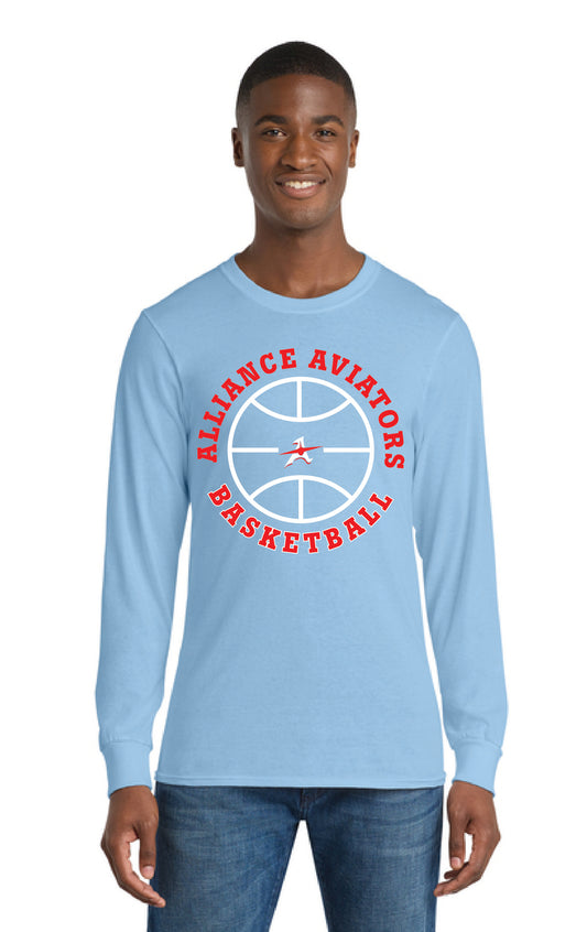 ALLIANCE AVIATORS Basketball PC55LS Port & Company® Long Sleeve Core Blend Tee 9