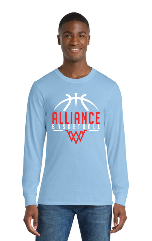 ALLIANCE AVIATORS Basketball PC55LS Port & Company® Long Sleeve Core Blend Tee 6