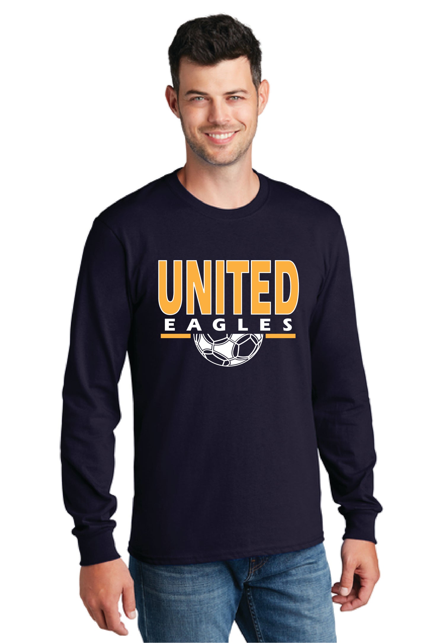 UNITED EAGLES SOCCER PC54LS Port & Company® Long Sleeve Core Cotton Tee 2