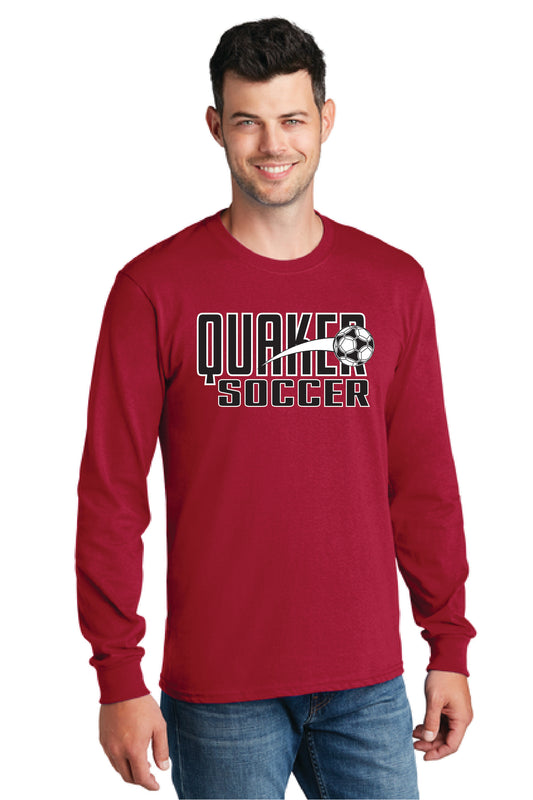 SALEM QUAKERS SOCCER PC54LS Port & Company® Long Sleeve Core Cotton Tee 4