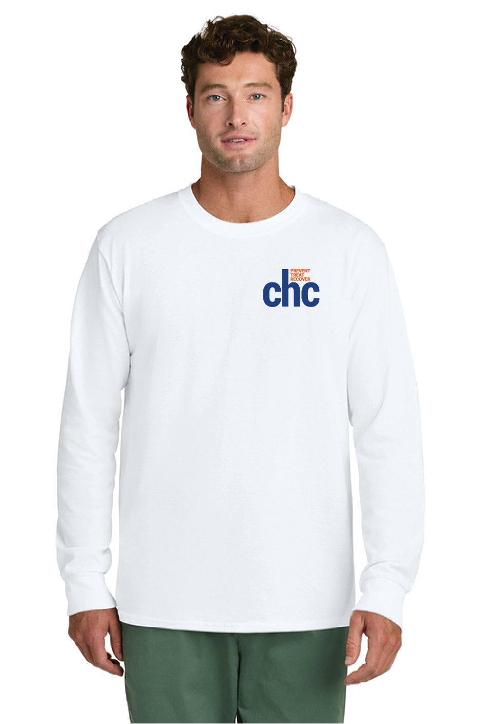 PC54LS Port & Co™ Long Sleeve Core Blend Tee SP CHC-5