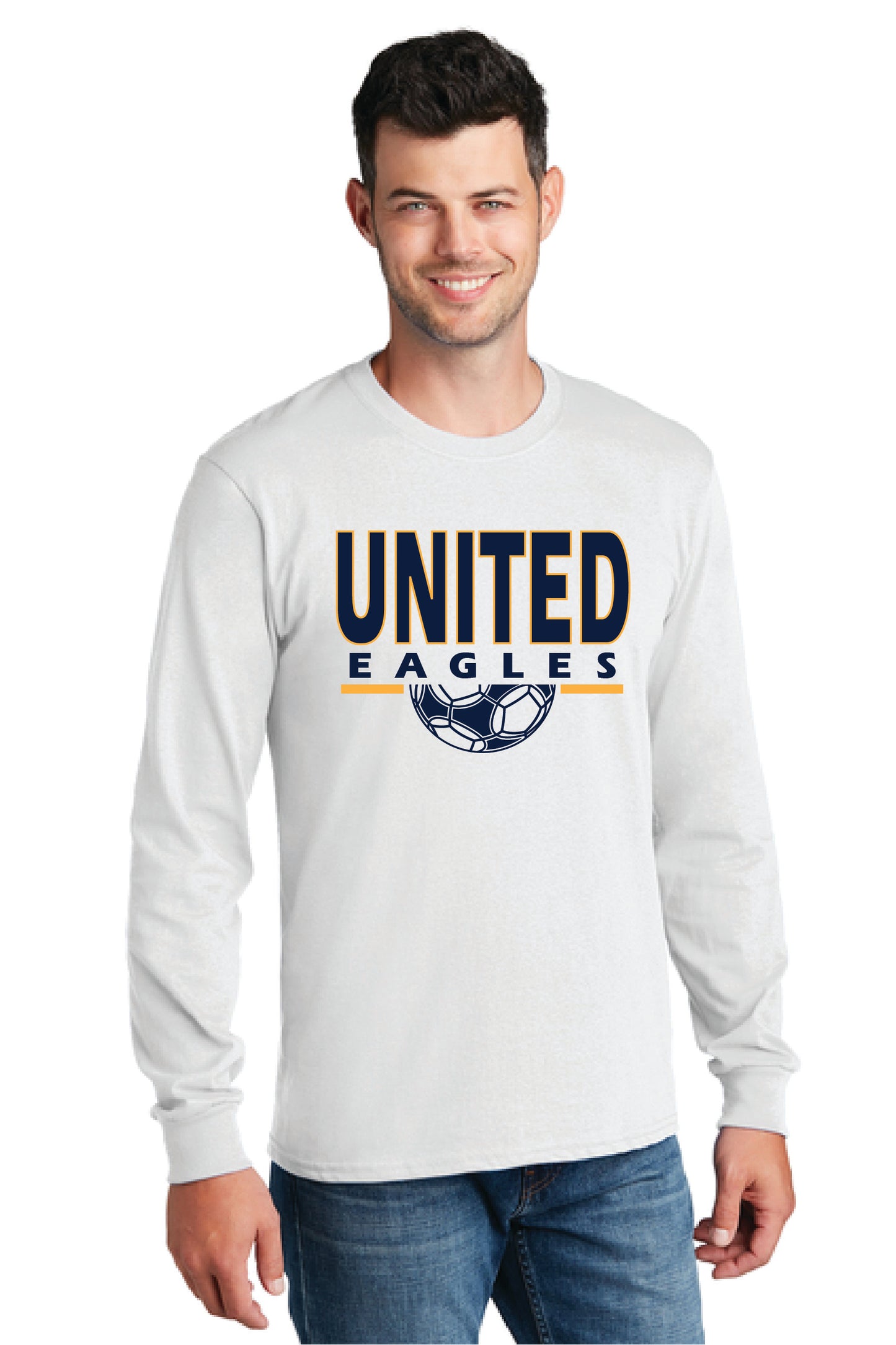 UNITED EAGLES SOCCER PC54LS Port & Company® Long Sleeve Core Cotton Tee 2