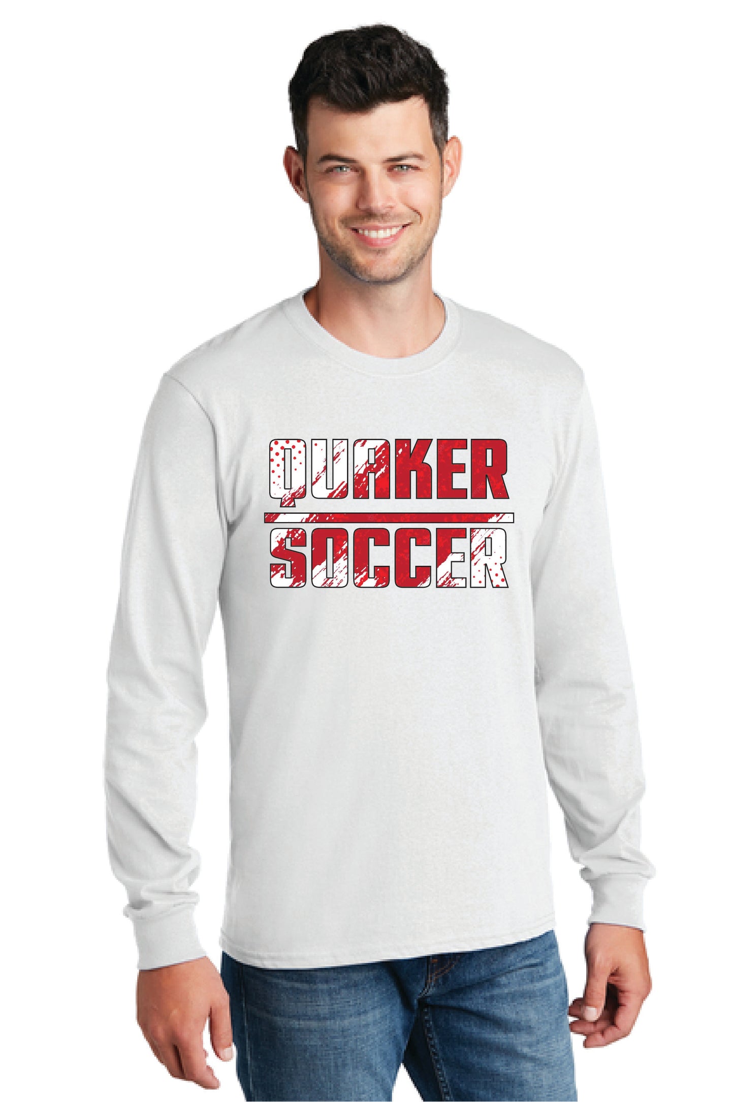 SALEM QUAKERS SOCCER PC54LS Port & Company® Long Sleeve Core Cotton Tee 8