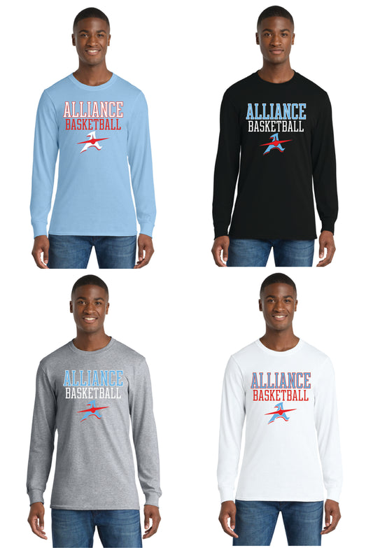 ALLIANCE AVIATORS Basketball PC55LS Port & Company® Long Sleeve Core Blend Tee 16