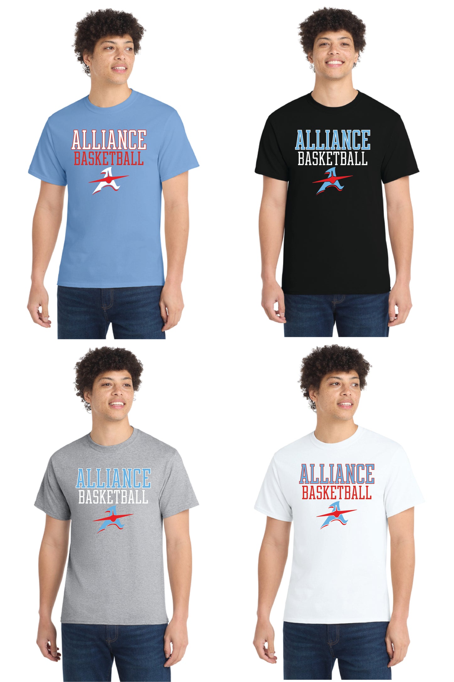 ALLIANCE AVIATORS Basketball PC55 Port & Company® Core Blend Tee 16