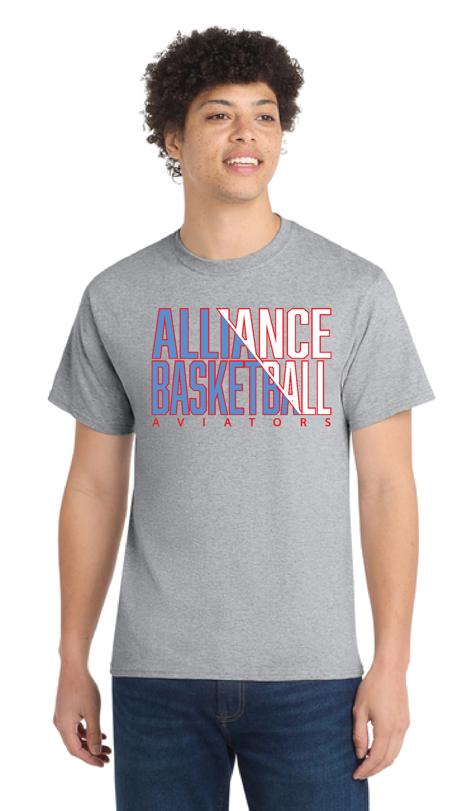 ALLIANCE AVIATORS Basketball PC55 Port & Company® Core Blend Tee 13