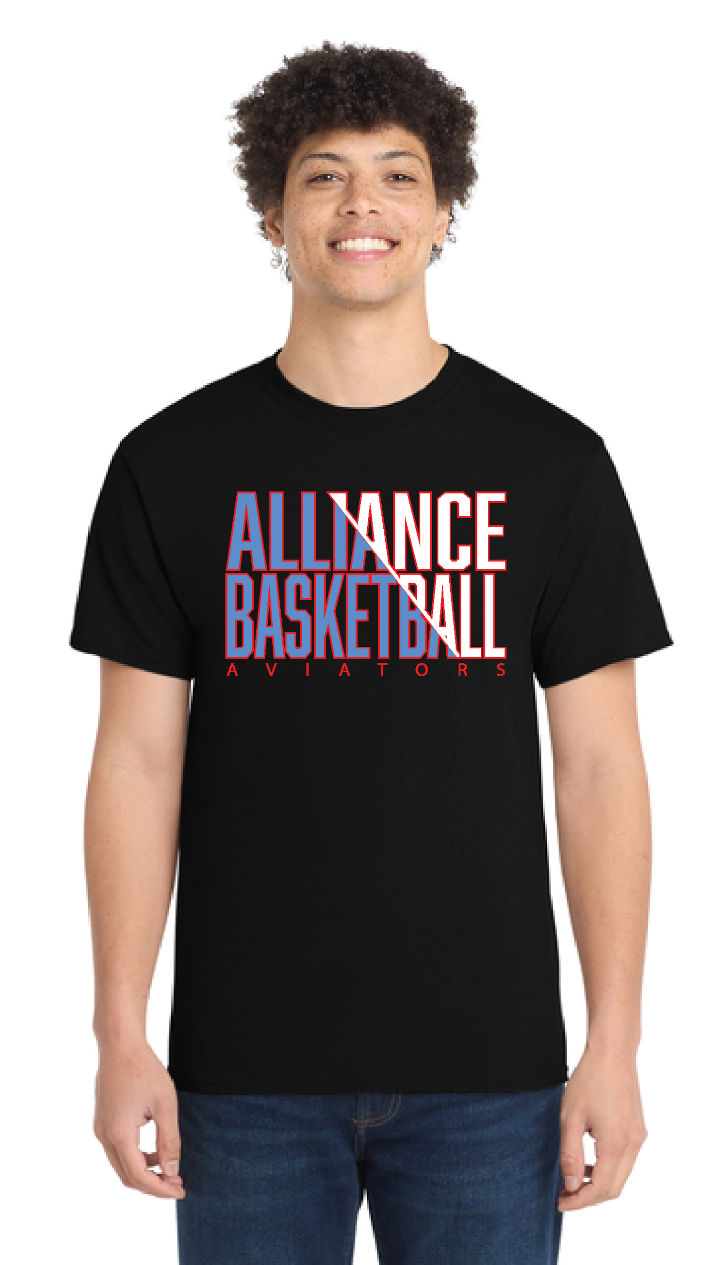 ALLIANCE AVIATORS Basketball PC55 Port & Company® Core Blend Tee 13