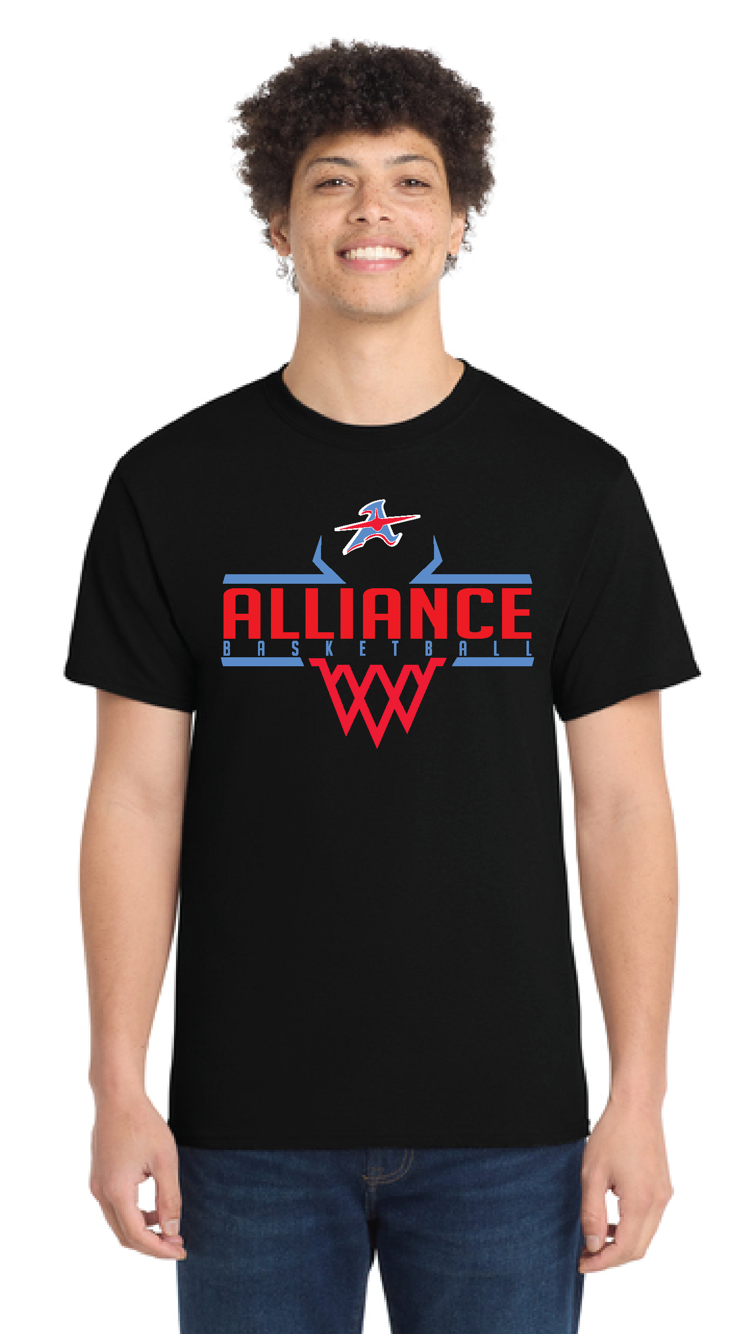 ALLIANCE AVIATORS Basketball PC55 Port & Company® Core Blend Tee 11